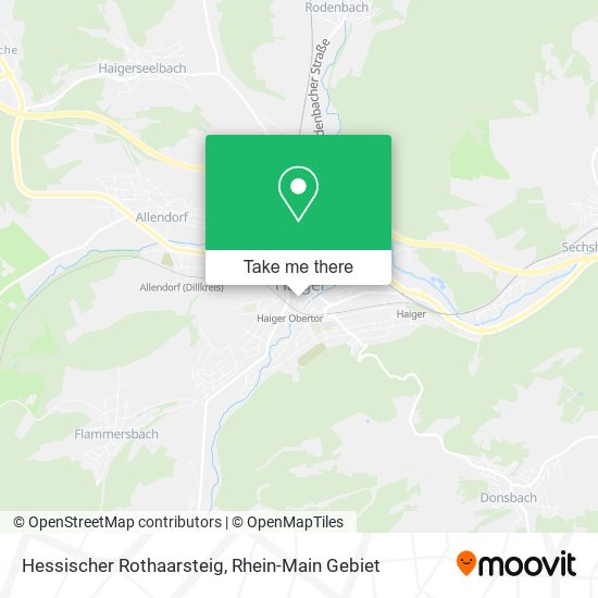 Карта Hessischer Rothaarsteig
