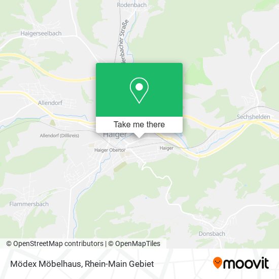 Mödex Möbelhaus map