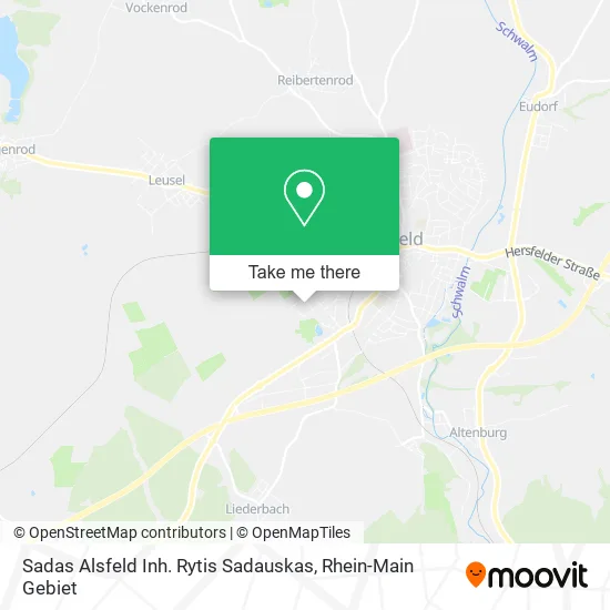 Карта Sadas Alsfeld Inh. Rytis Sadauskas