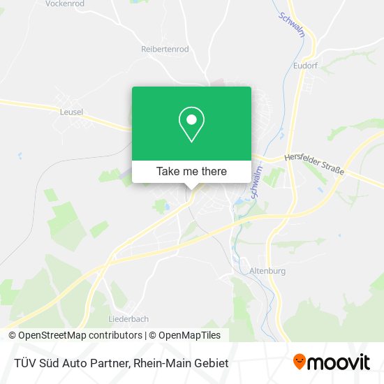 TÜV Süd Auto Partner map