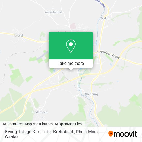 Evang. Integr. Kita in der Krebsbach map