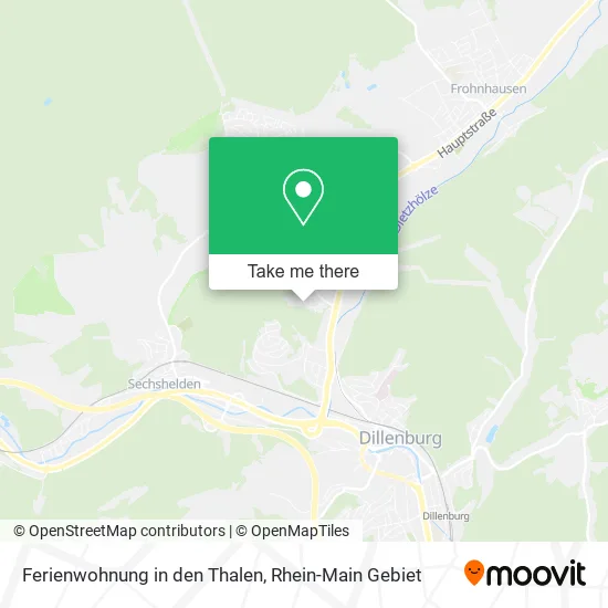 Карта Ferienwohnung in den Thalen