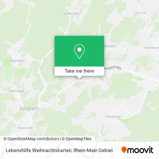 Lebenshilfe Weihnachtskarten map