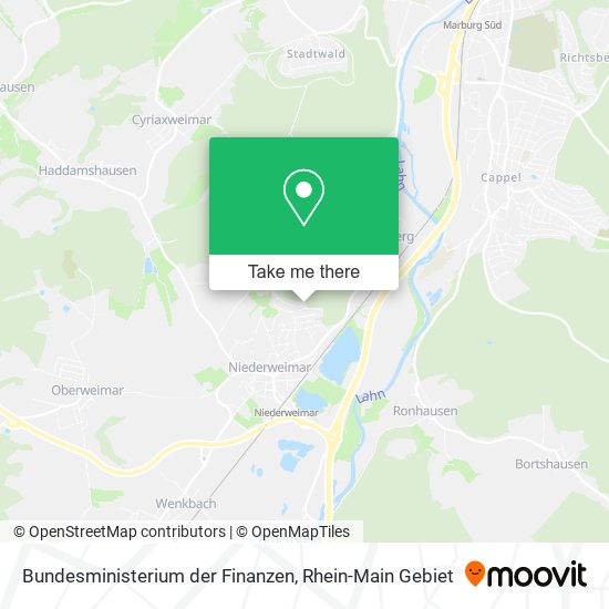 Bundesministerium der Finanzen map