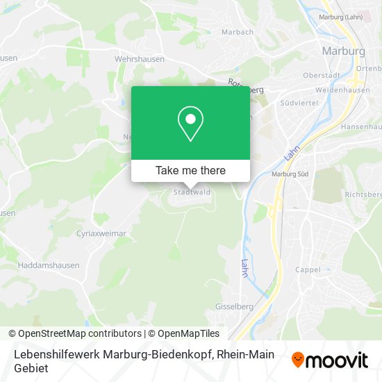 Lebenshilfewerk Marburg-Biedenkopf map