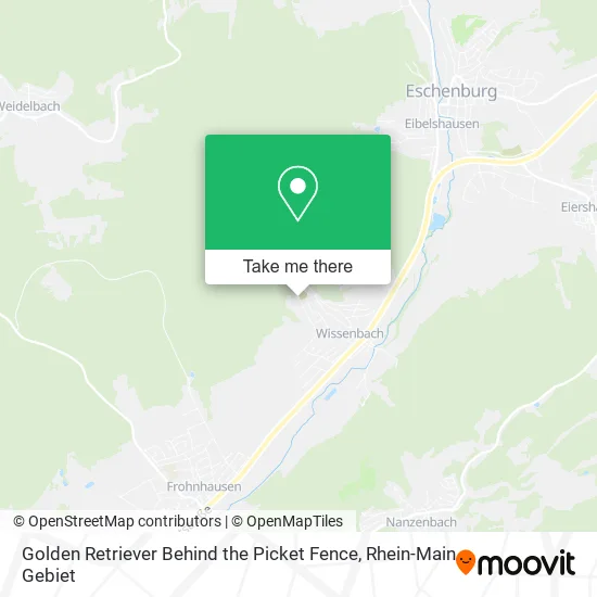 Карта Golden Retriever Behind the Picket Fence