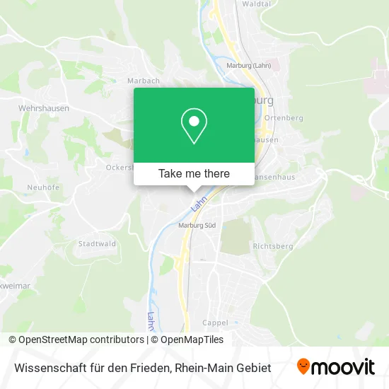 Карта Wissenschaft für den Frieden