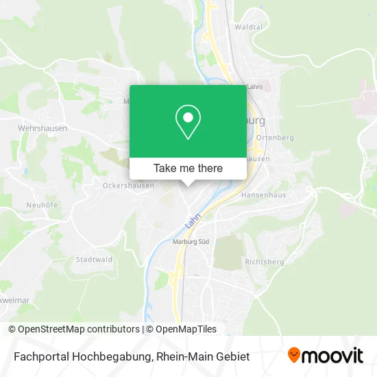 Карта Fachportal Hochbegabung
