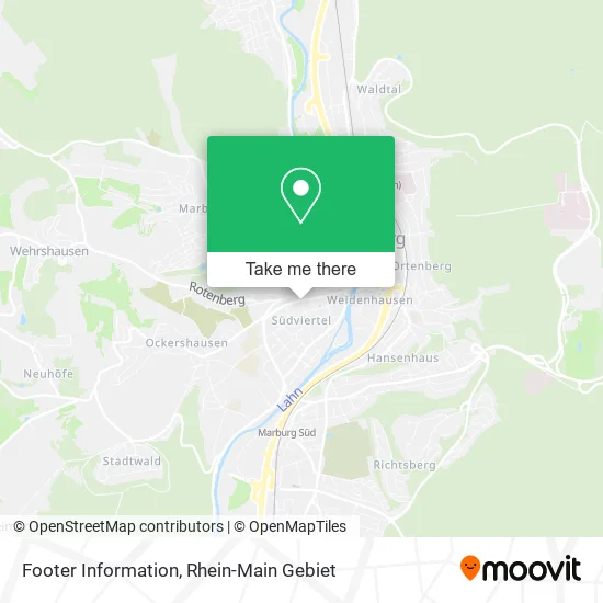 Footer Information map