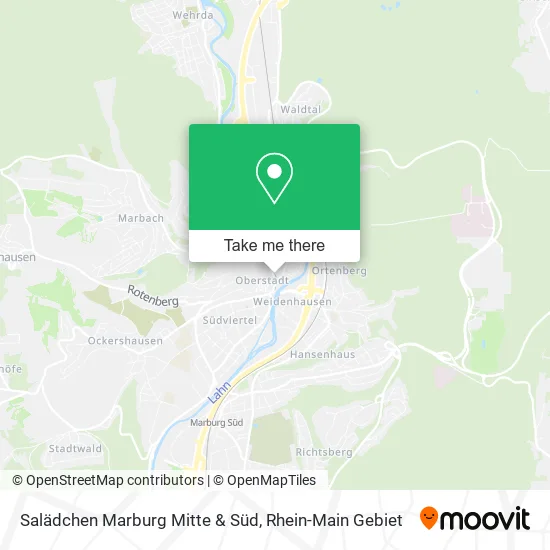 Карта Salädchen Marburg Mitte & Süd
