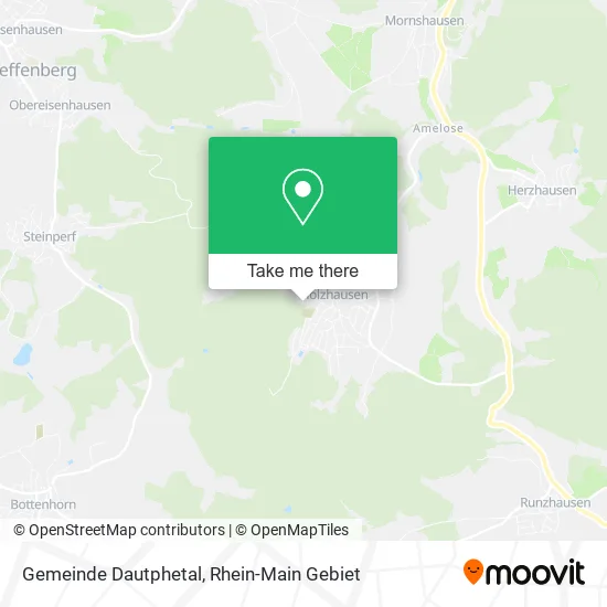 Карта Gemeinde Dautphetal