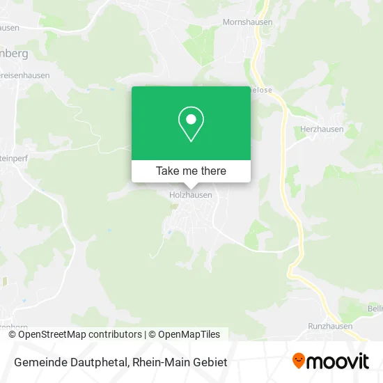 Карта Gemeinde Dautphetal