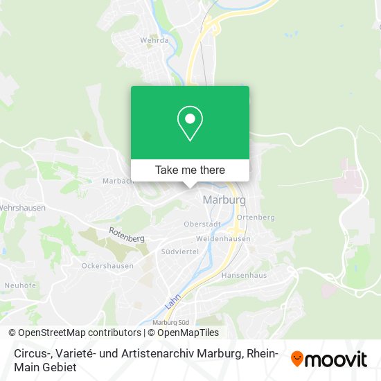 Circus-, Varieté- und Artistenarchiv Marburg map