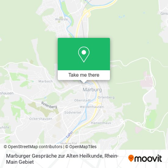 Marburger Gespräche zur Alten Heilkunde map