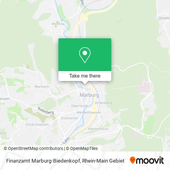 Finanzamt Marburg-Biedenkopf map