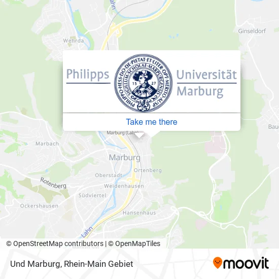 Карта Und Marburg