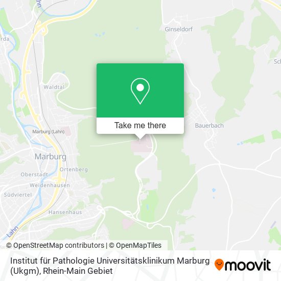 Institut für Pathologie Universitätsklinikum Marburg (Ukgm) map