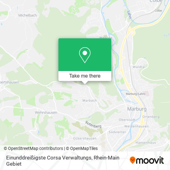 Einunddreißigste Corsa Verwaltungs map