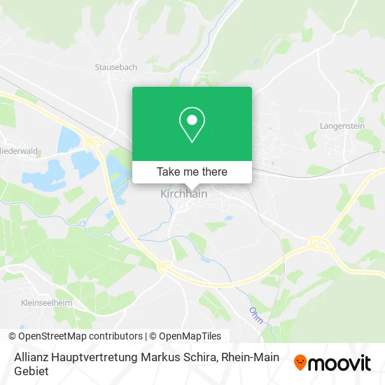 Карта Allianz Hauptvertretung Markus Schira