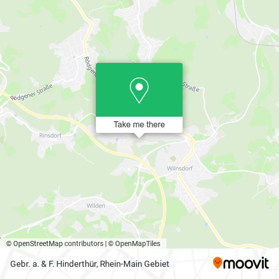 Gebr. a. & F. Hinderthür map