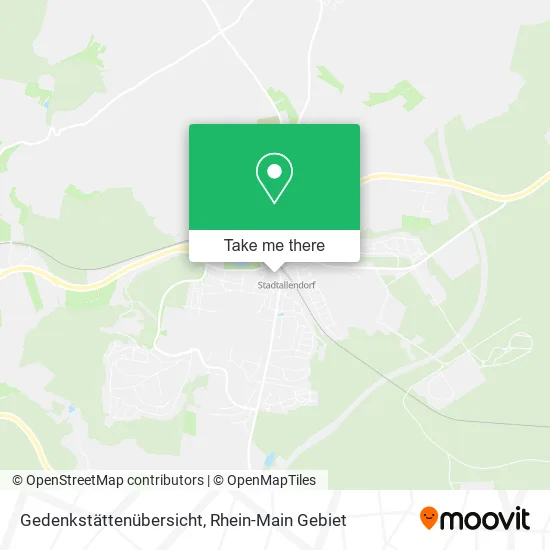 Карта Gedenkstättenübersicht