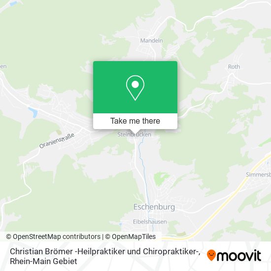 Christian Brömer -Heilpraktiker und Chiropraktiker- map