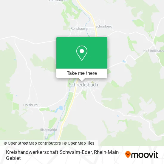 Карта Kreishandwerkerschaft Schwalm-Eder