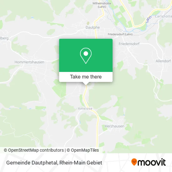 Карта Gemeinde Dautphetal