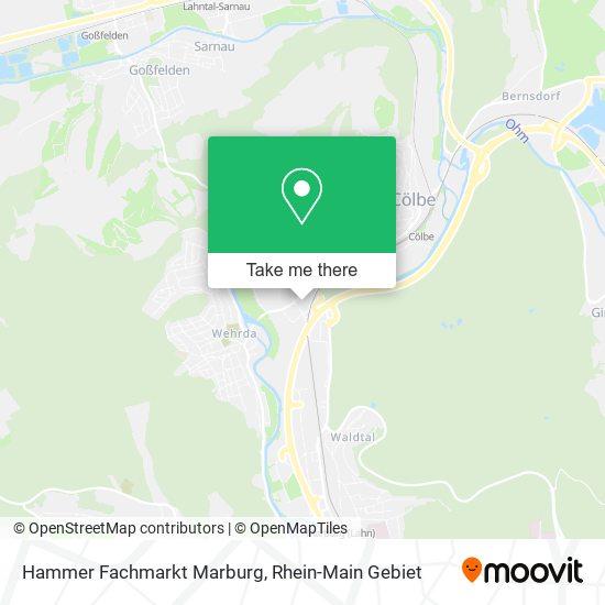 Hammer Fachmarkt Marburg map