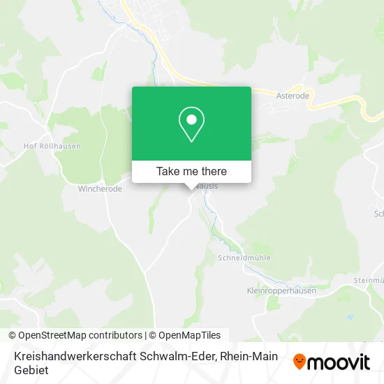 Карта Kreishandwerkerschaft Schwalm-Eder