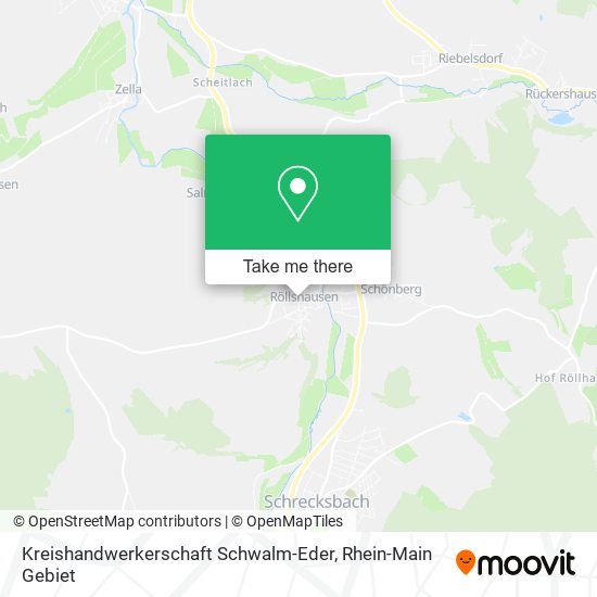 Карта Kreishandwerkerschaft Schwalm-Eder