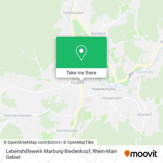 Lebenshilfewerk Marburg-Biedenkopf map