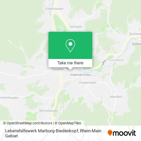 Lebenshilfewerk Marburg-Biedenkopf map