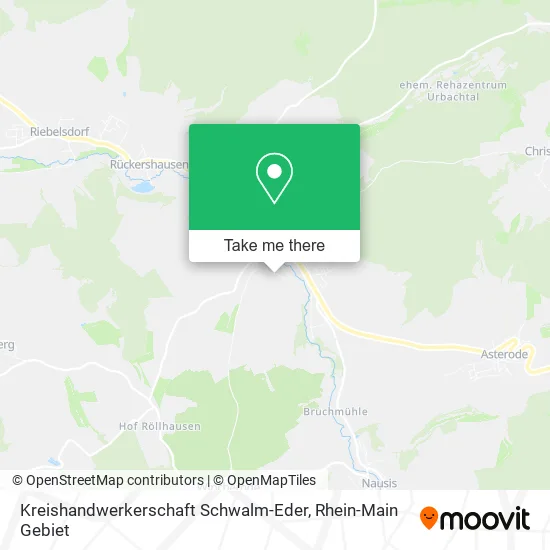 Карта Kreishandwerkerschaft Schwalm-Eder