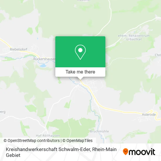 Карта Kreishandwerkerschaft Schwalm-Eder