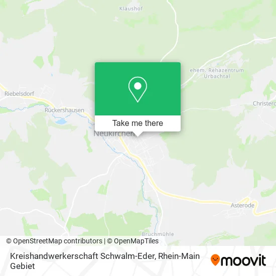 Карта Kreishandwerkerschaft Schwalm-Eder
