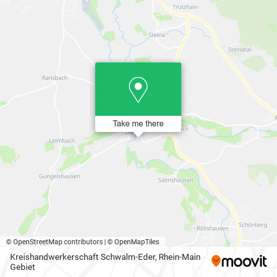 Карта Kreishandwerkerschaft Schwalm-Eder