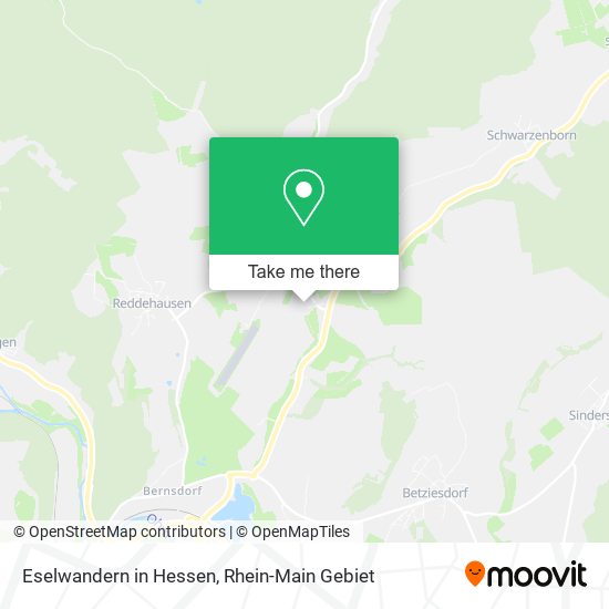 Карта Eselwandern in Hessen
