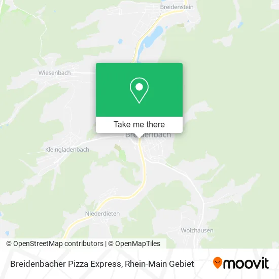 Карта Breidenbacher Pizza Express