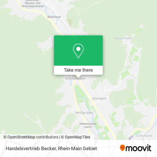 Карта Handelsvertrieb Becker