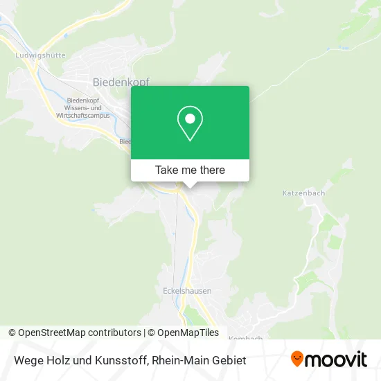 Карта Wege Holz und Kunsstoff