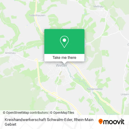 Карта Kreishandwerkerschaft Schwalm-Eder