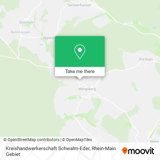 Карта Kreishandwerkerschaft Schwalm-Eder