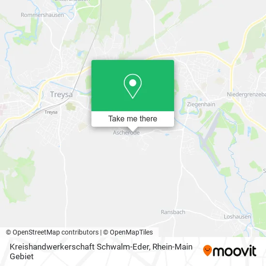 Карта Kreishandwerkerschaft Schwalm-Eder