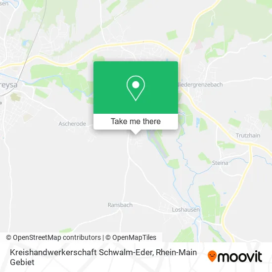 Карта Kreishandwerkerschaft Schwalm-Eder