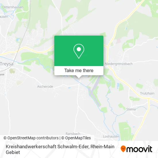 Карта Kreishandwerkerschaft Schwalm-Eder