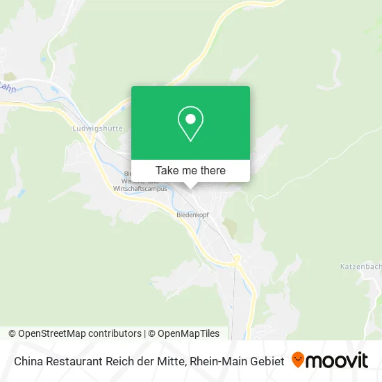 Карта China Restaurant Reich der Mitte