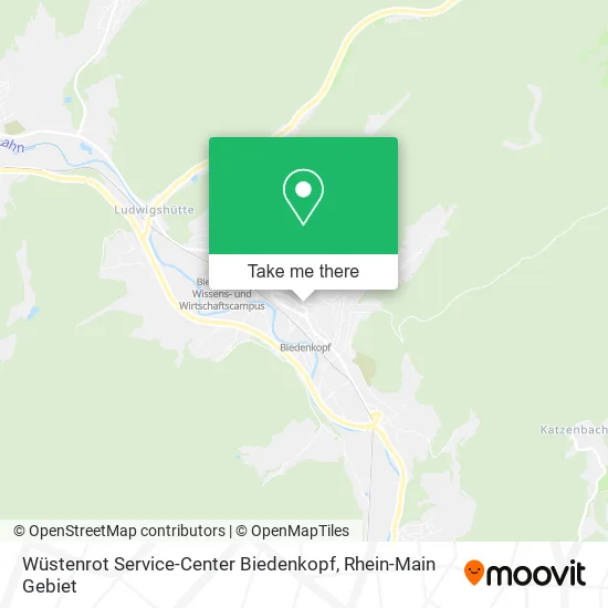 Карта Wüstenrot Service-Center Biedenkopf