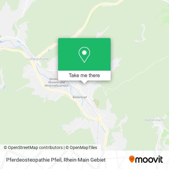 Pferdeosteopathie Pfeil map