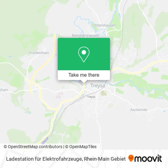 Карта Ladestation für Elektrofahrzeuge